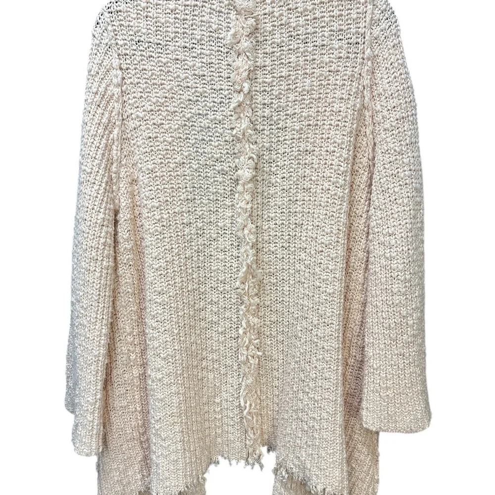 ✨ Free People Waterfront Cardigan Pink Peach‎ Knit | Size Medium ✨